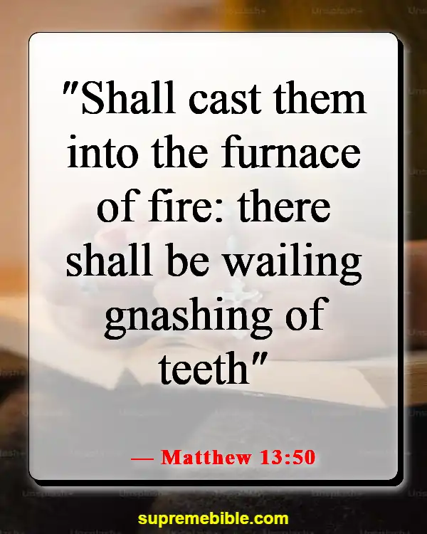 Bible Verses About Heaven And Hell (Matthew 13:50)