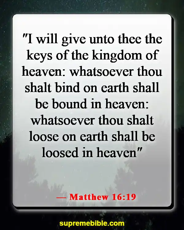 Bible Verses About Entering The Kingdom Of Heaven (Matthew 16:19)