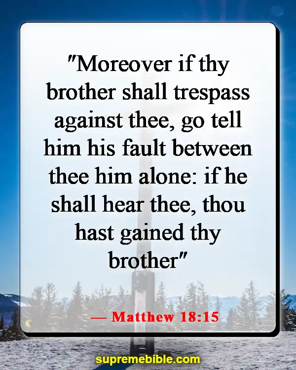 Bible Verses About Being Rude To Others (Matthew 18:15)