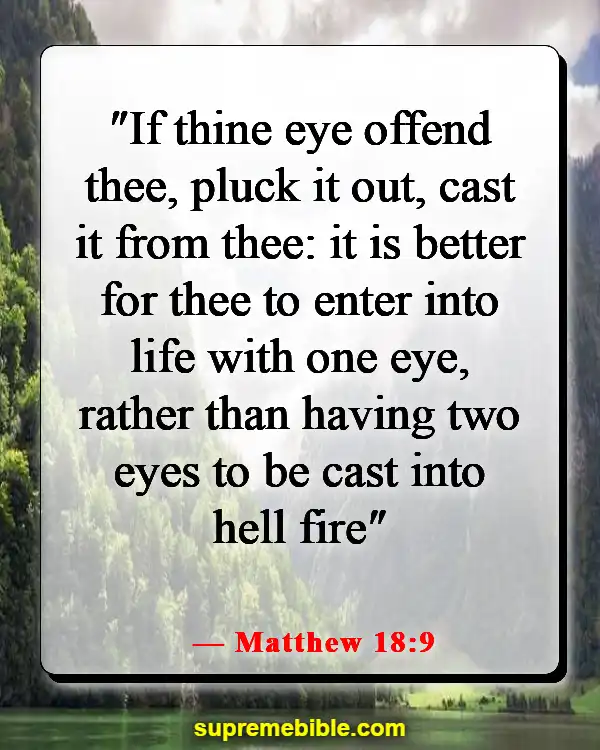 Bible Verses About Heaven And Hell (Matthew 18:9)