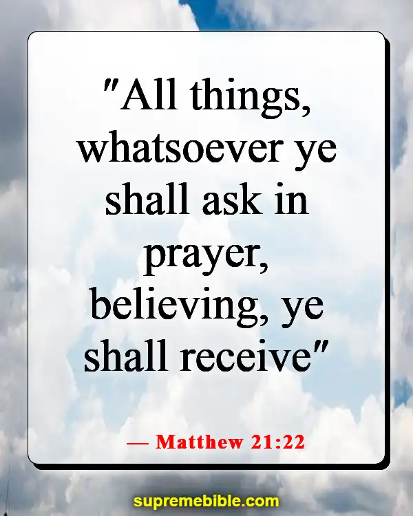 Bible Verse About Praying Together (Matthew 21:22)