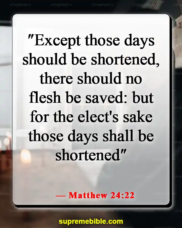 Bible Verses About Being Chosen (Matthew 24:22)