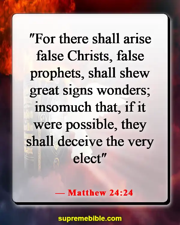 Bible Verses About Denying Truth (Matthew 24:24)