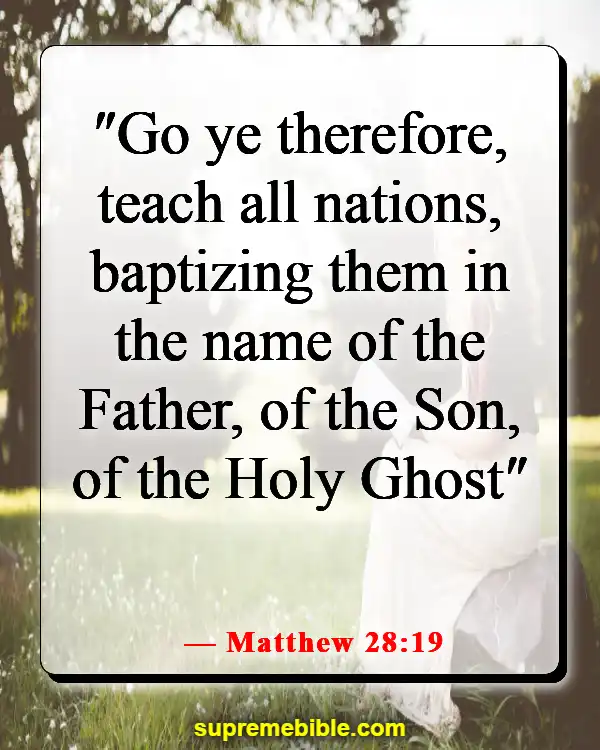 Bible Verses About Sharing The Good News (Matthew 28:19)