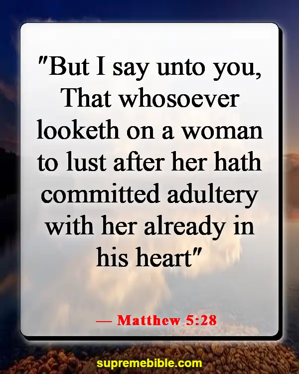 Bible Verses About Exposing Your Body (Matthew 5:28)