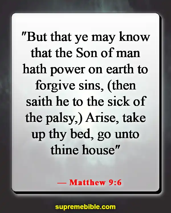 Bible Verse About Only God Can Forgive Sins (Matthew 9:6)