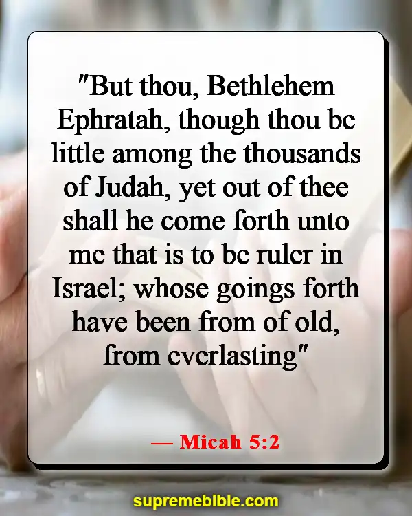 Bible Verses About Jesus As King (Micah 5:2)