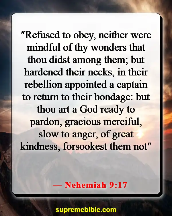 Bible Verse About Only God Can Forgive Sins (Nehemiah 9:17)