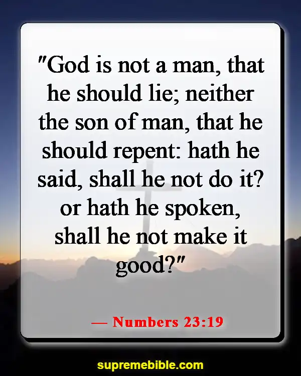 Bible Verses About Remembering God’s Faithfulness (Numbers 23:19)