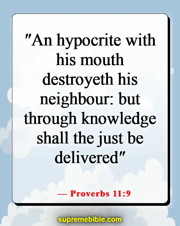 Bible Verses About Haters (Proverbs 11:9)