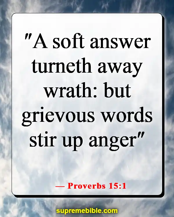 Bible Verses About Haters (Proverbs 15:1)