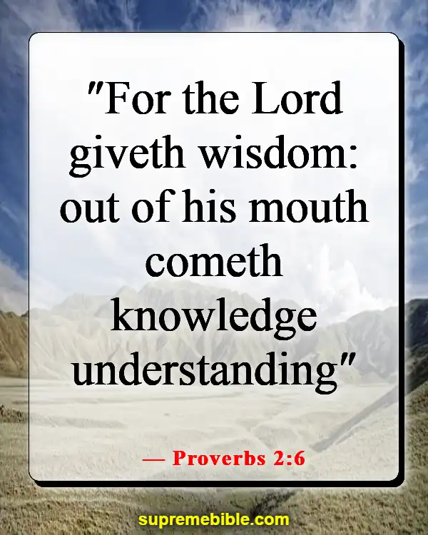 Bible Verses About Solomon’s Wisdom (Proverbs 2:6)