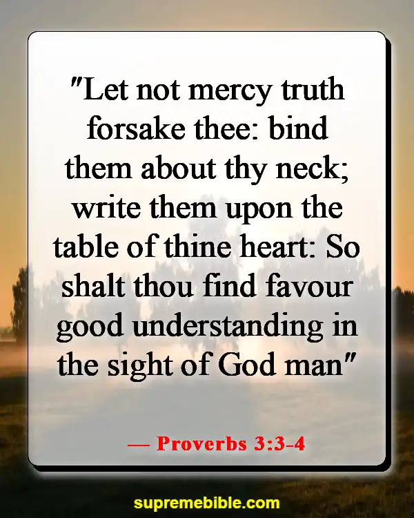 Bible Verses About Finding True Love (Proverbs 3:3-4)