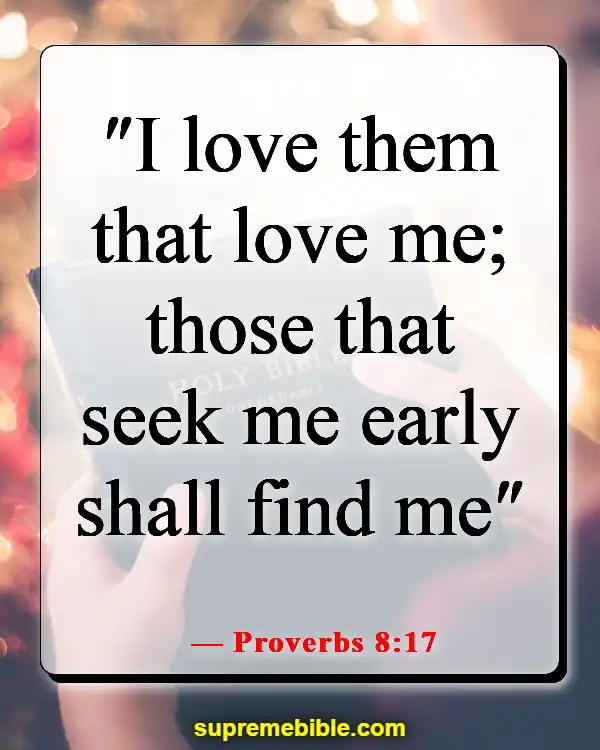 Bible Verses About Being Lost (Proverbs 8:17)