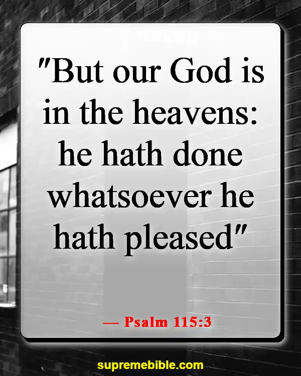 Bible Verses About God’s Powers And Abilities (Psalm 115:3)