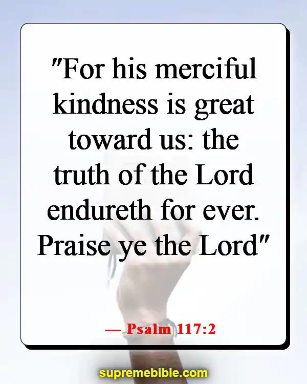 Bible Verses About God’s Love Never Failing (Psalm 117:2)