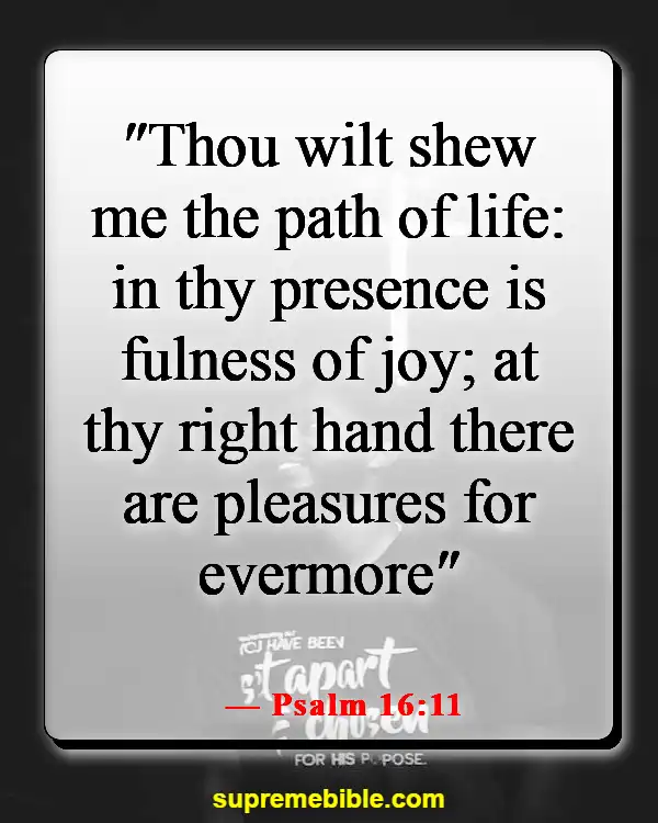 Bible Verses About Choosing The Right Path (Psalm 16:11)