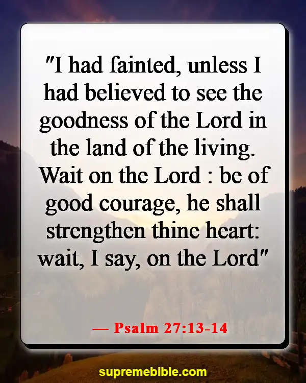 Bible Verses About Remembering God’s Faithfulness (Psalm 27:13-14)