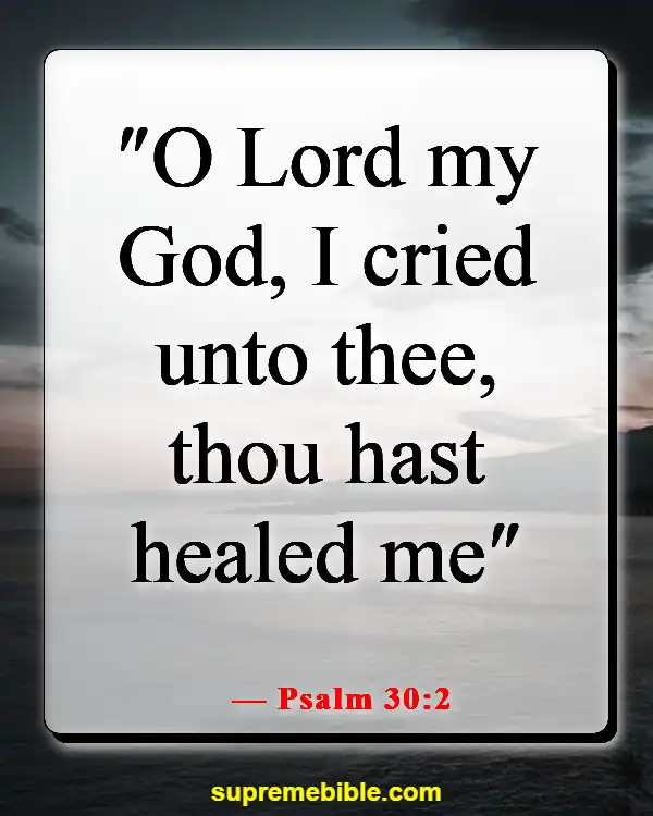 Bible Verse About Fighting Illness (Psalm 30:2)