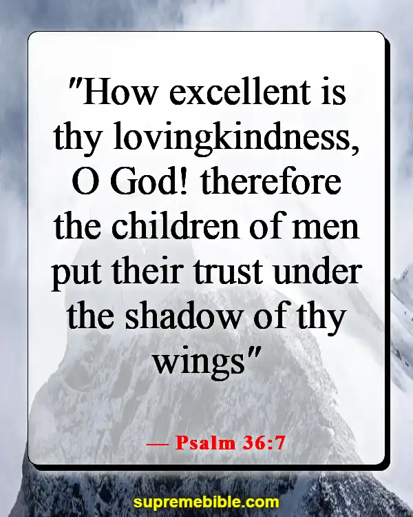 Bible Verses About Remembering God’s Faithfulness (Psalm 36:7)