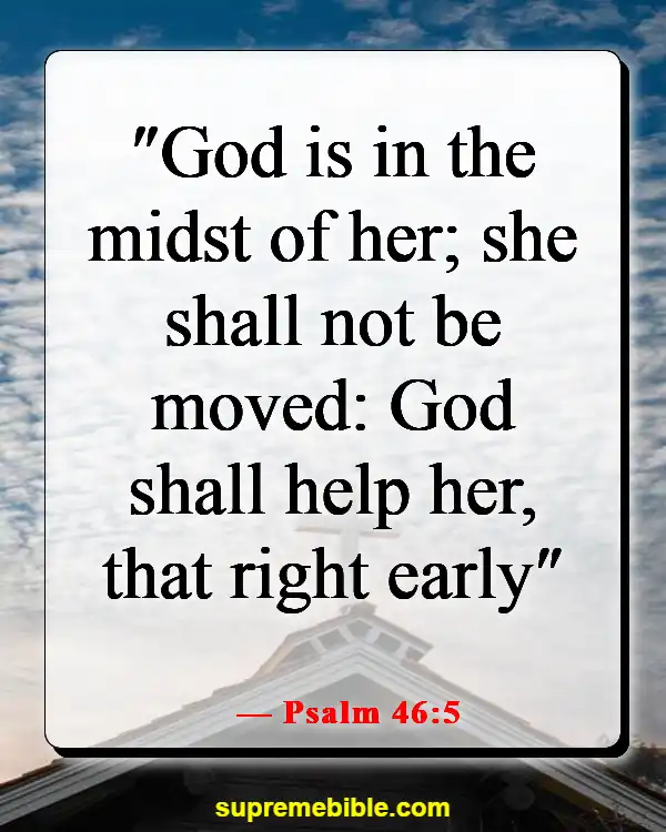 Bible Verses To Pray Over Your Daughter (Psalm 46:5)