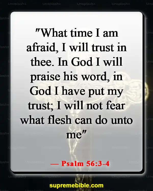 Bible Verses On Depending On God (Psalm 56:3-4)