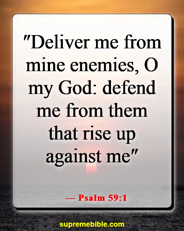 Bible Verses About Haters (Psalm 59:1)