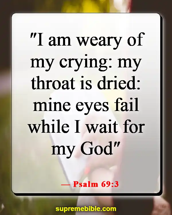 Bible Verses About Crying Out To God For Help (Psalm 69:3)