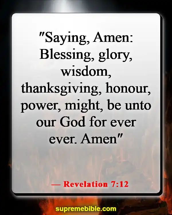 Bible Verses For Opening Prayer In Church (Revelation 7:12)