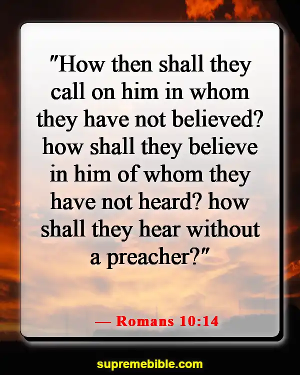 Bible Verse About Saving Lost Souls (Romans 10:14)