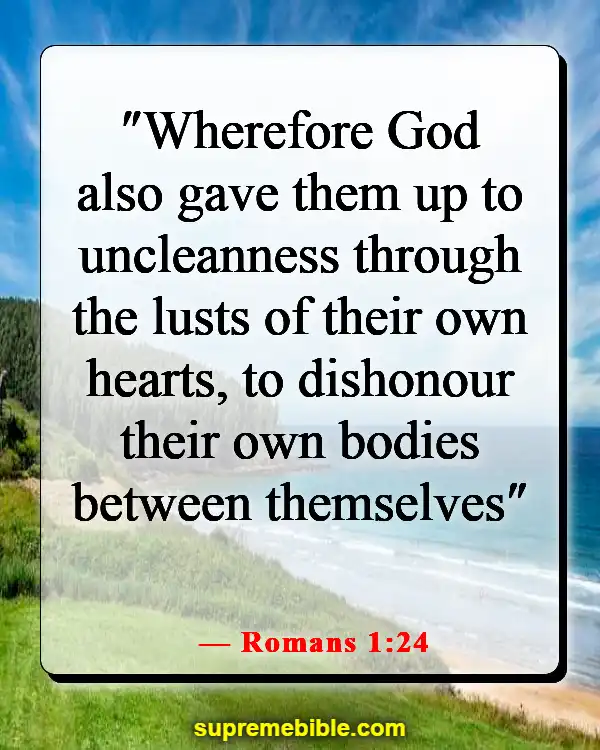 Bible Verses About Spiritual Fornication (Romans 1:24)