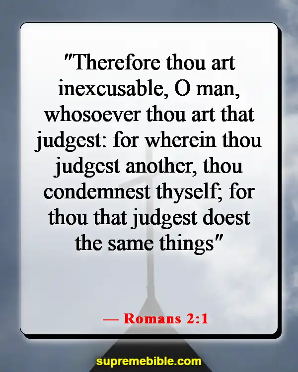 Bible Verses About Making Excuses For Sin (Romans 2:1)