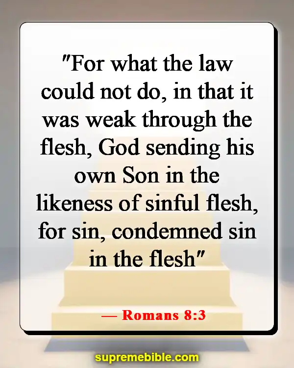 Bible Verses About Jesus Coming Down From Heaven (Romans 8:3)