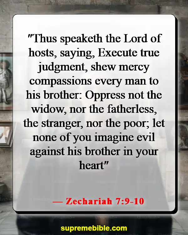 Bible Verse About Fairness And Equality (Zechariah 7:9-10)